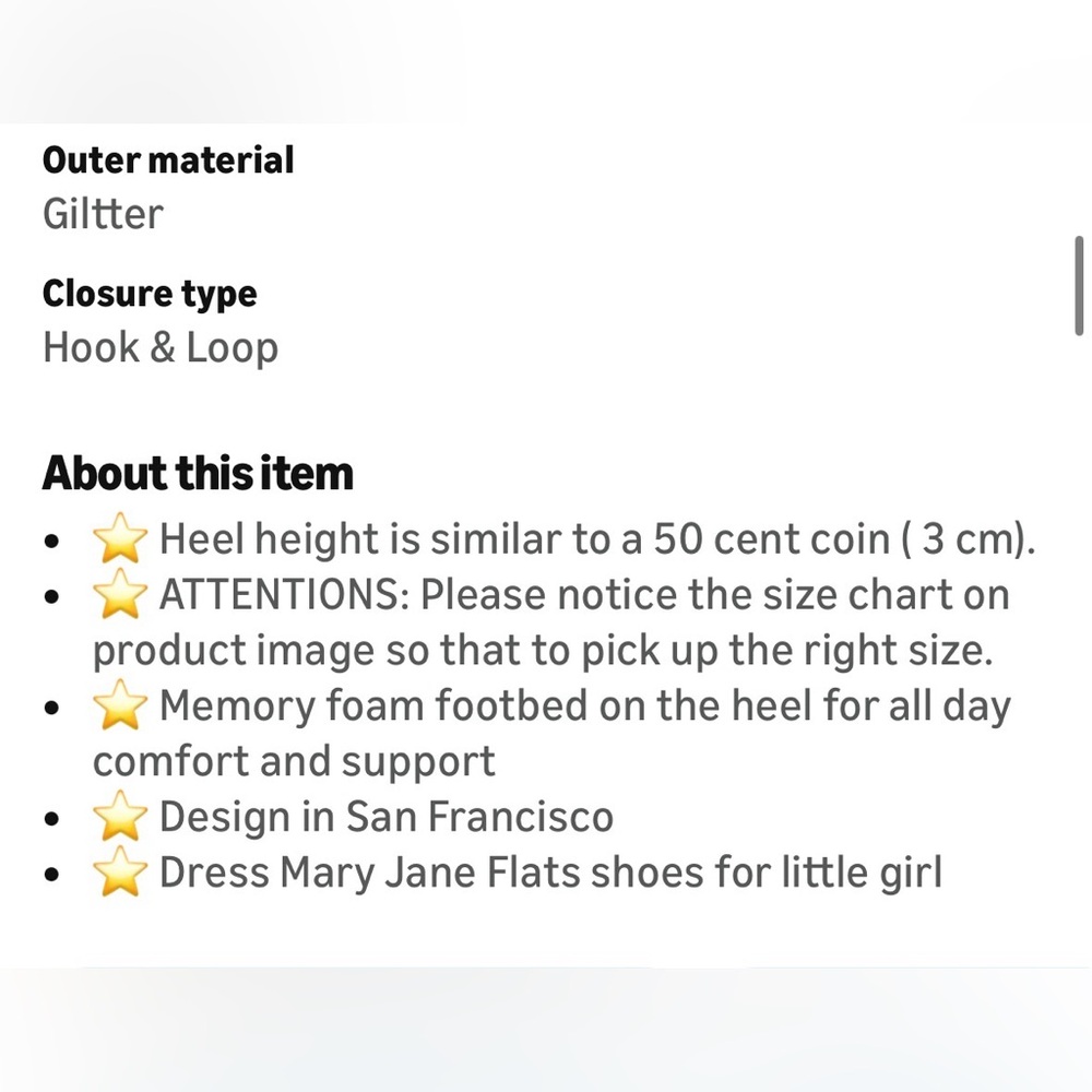 Gold Glitter Kids Shoes, size 13 - Picture 12 of 12